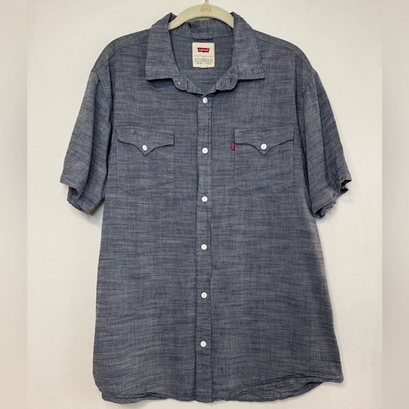 Levi’s Men's Short Sleeve Button Down Shirt Size L - Picture 1 of 5
